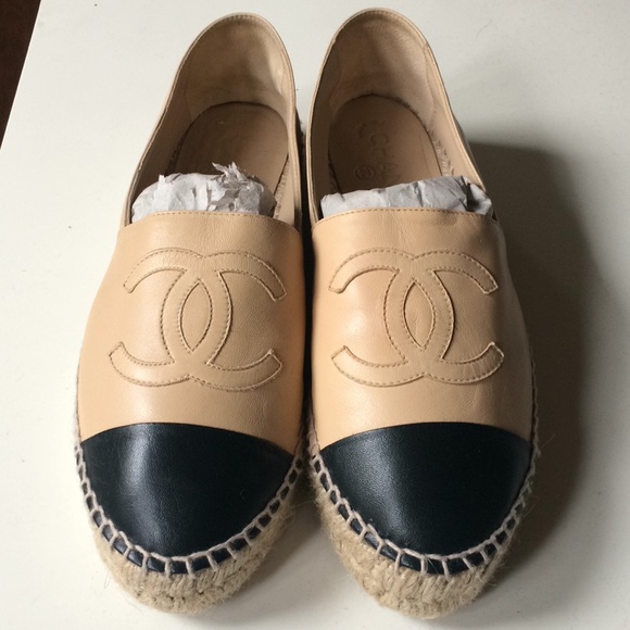 CHANEL Shoes - AUTHENTIC CHANEL ESPADRILLES 40